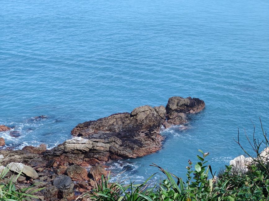 Scenic coastal trekking trail at Heipaizhou, Huizhou, with ocean views, Guangdong