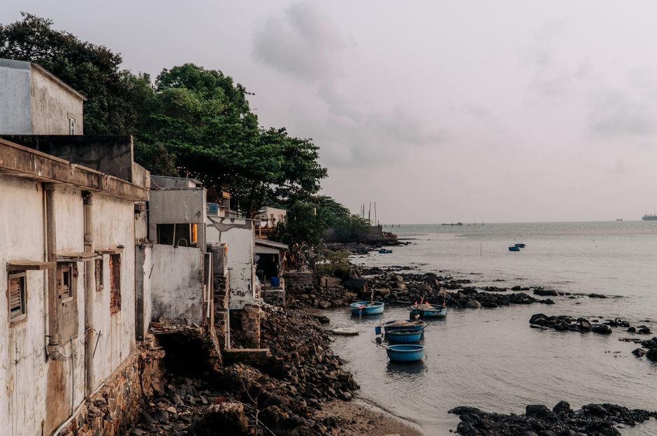 Traditional fishing village on Yanzhou Island, Huizhou coast, Guangdong, China